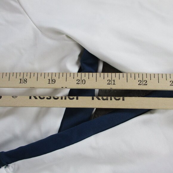 SKIMS Team USA Olympics Top Womens XL White Blue Long Sleeve Cropped Tee NWT NEW - Picture 6 of 9